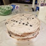 Lemon blueberry layered cake